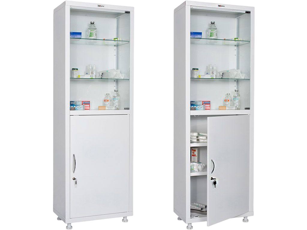 Медицинский шкаф, модель "HILFE МД 1 1760/SG"